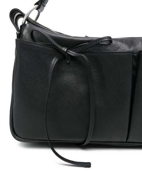 Marge Sherwood tie detail tote bag - Black