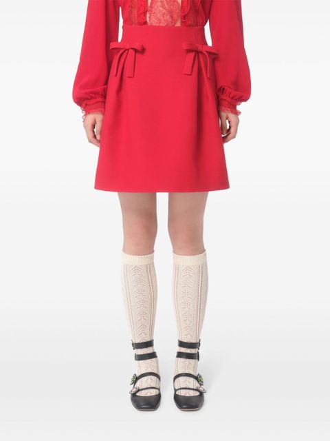 Valentino Garavani Crepe Couture A-line skirt - Red