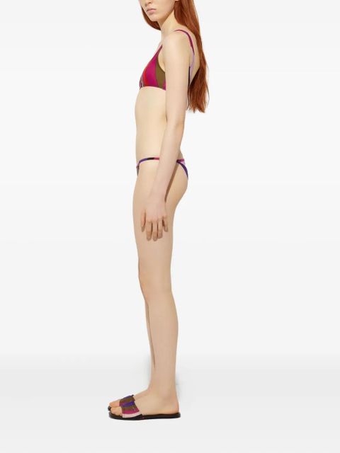 PUCCI print bikini bottom - Purple