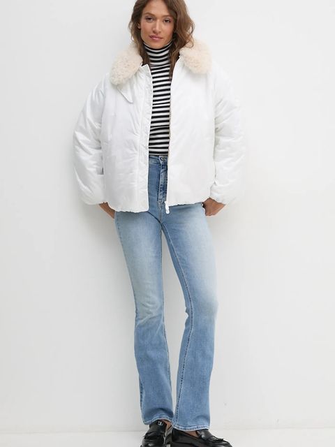 Save The Duck kurtka PETAL damska kolor biały zimowa oversize D31841W.JADE19