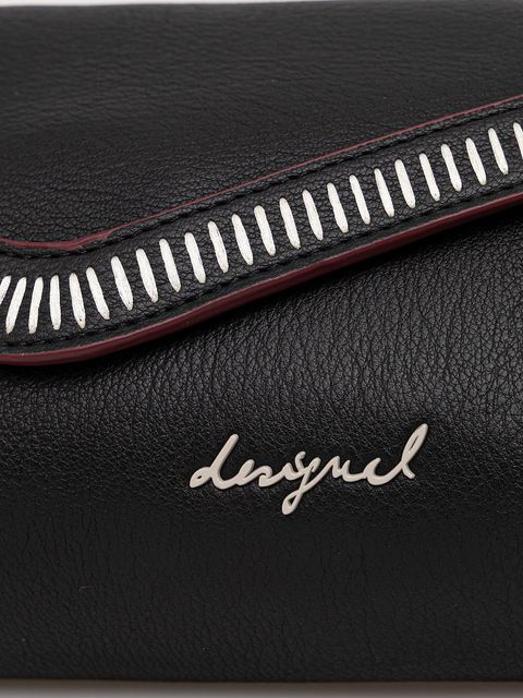 Desigual torebka MANHATTAN PESPUNTES Z kolor czarny 25WAXPBE - zdjęcie produktu nr 2