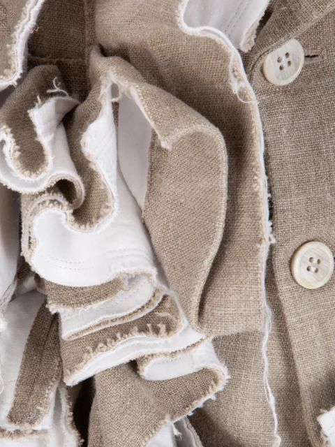 Comme Des Garçons ruffled gilet - Neutrals