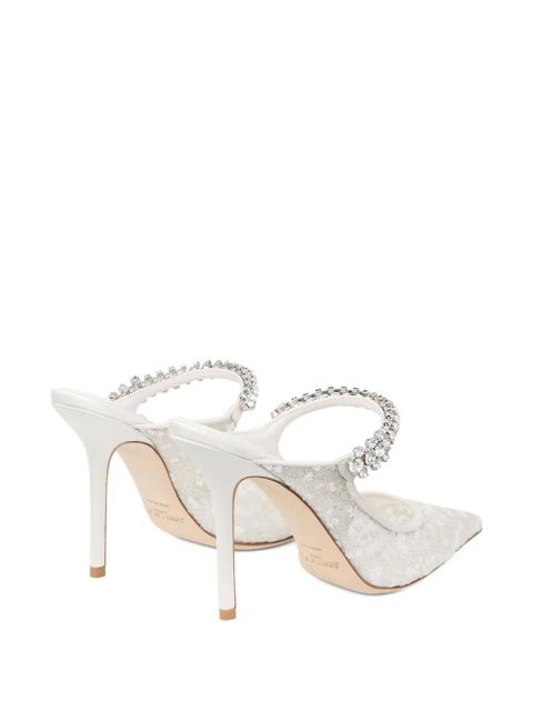 Jimmy Choo embellished pointed pumps - White
