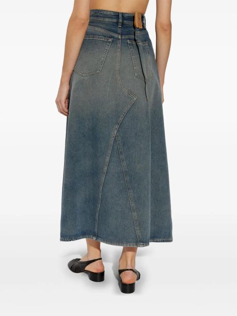 MM6 Maison Margiela distressed effect skirt - Blue