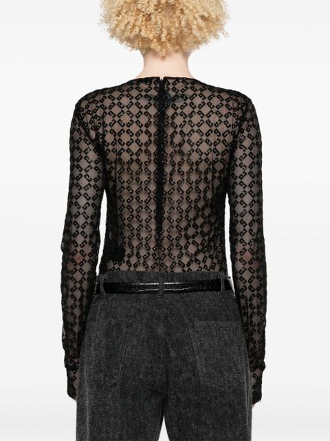 Givenchy logo-flocked body - Black