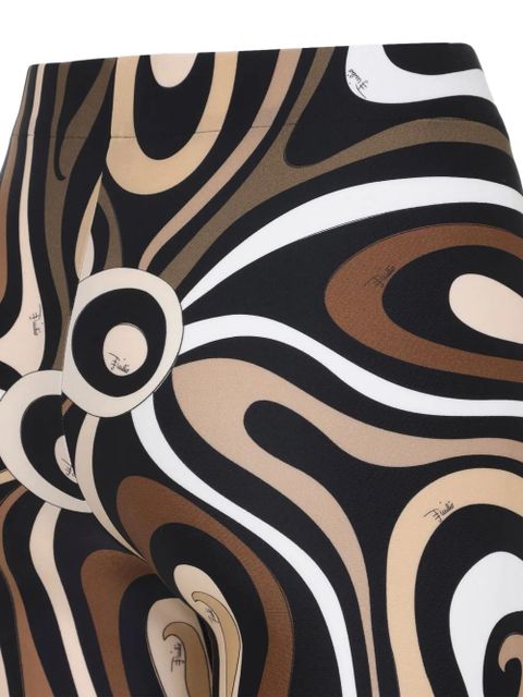 PUCCI swirl-pattern trousers - Black
