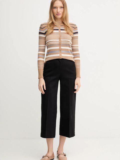 United Colors of Benetton kardigan damski kolor brązowy lekki 1E3RE502D - zdjęcie produktu nr 2