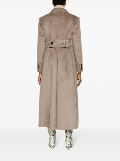 Max Mara double-breasted cashmere blend coat - Brown