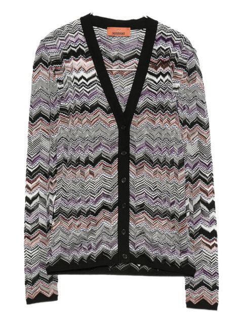 Missoni chevron-knit cardigan - Black