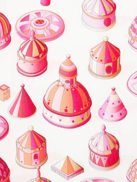 Ferragamo Nadir-print silk scarf - Pink - zdjęcie produktu nr 2