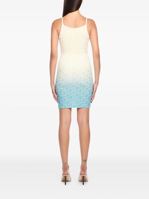 Off-White gradient-effect logo midi dress - Neutrals - zdjęcie produktu nr 2