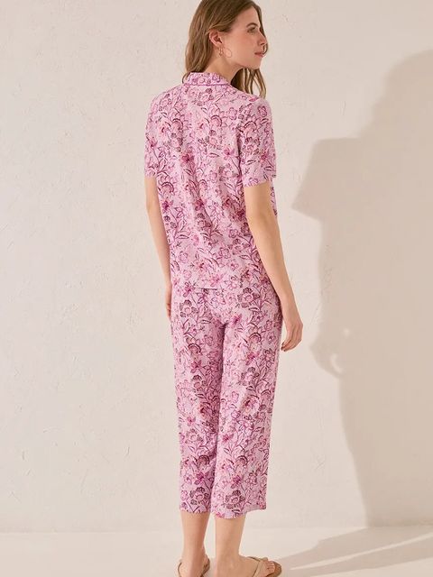 women'secret piżama damska kolor fioletowy 4859418