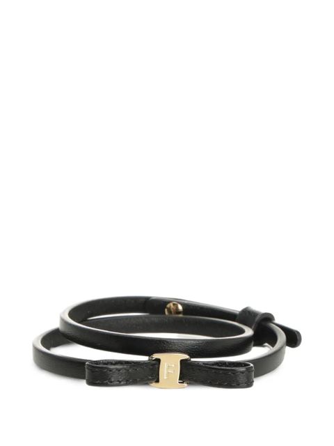 Ferragamo mini-bow wrap bracelet - Black - zdjęcie produktu nr 1