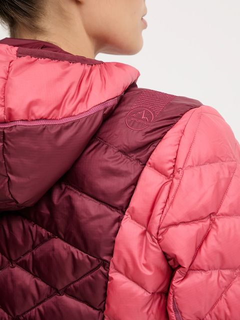 LA Sportiva kurtka sportowa puchowa Pinnacle Down kolor bordowy ZASJ098