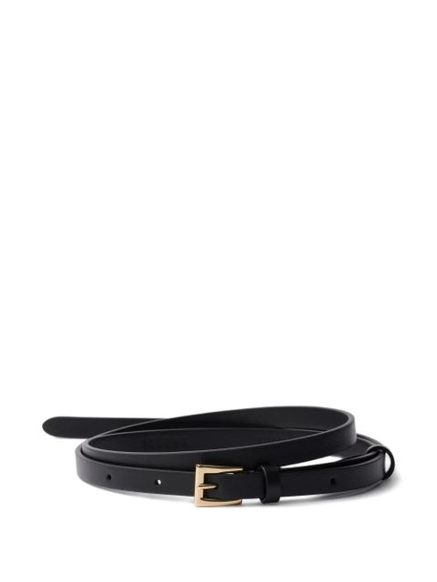 Prada leather square-buckle belt - Black - zdjęcie produktu nr 1