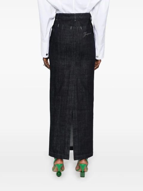 Jacquemus Le Jupe De-Nimes maxi skirt - Blue
