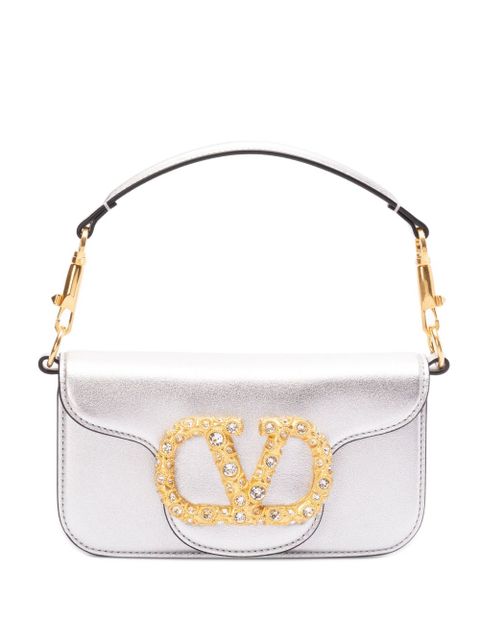 Valentino Garavani small Locò tote bag - Silver