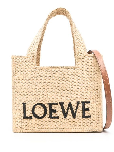 LOEWE mini Loewe Font tote bag - Neutrals - zdjęcie produktu nr 1