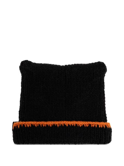 LOEWE eyes beanie hat - Black