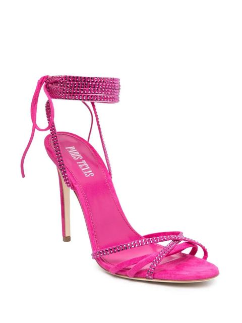 Paris Texas Holly Nicole 105mm lace up sandals - Pink