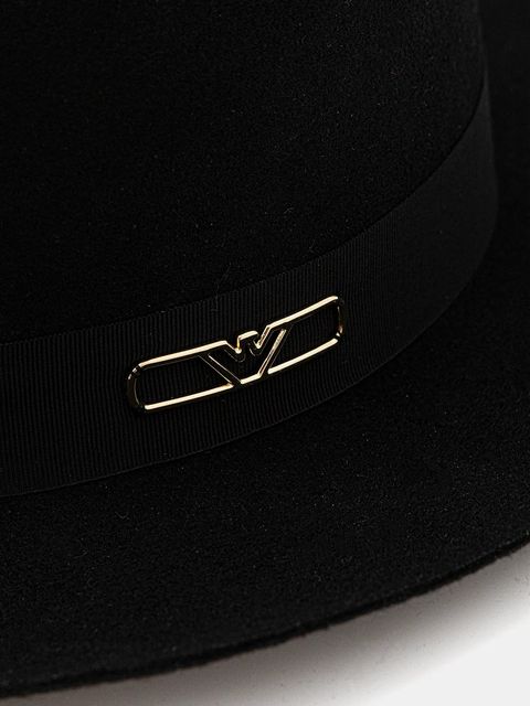 Emporio Armani kapelusz wełniany kolor czarny EW003151 AF20030