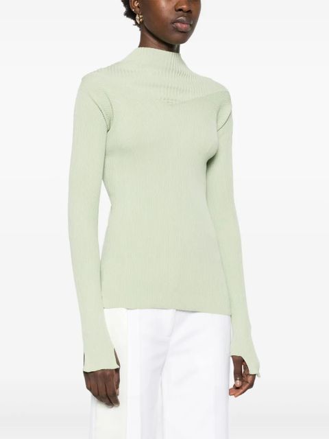 Victoria Beckham ribbed top - Green