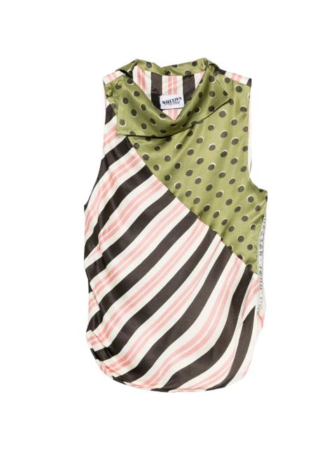 Jean Paul Gaultier cowl-neck tank top - Green - zdjęcie produktu nr 1