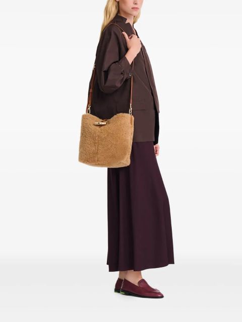 Longchamp small Le Roseau bucket bag - Neutrals - zdjęcie produktu nr 2