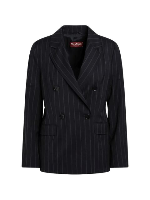 Max Mara striped double-breasted blazer - Blue - zdjęcie produktu nr 1
