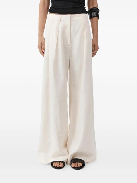 St. Agni pleat loop trousers - Neutrals - zdjęcie produktu nr 2