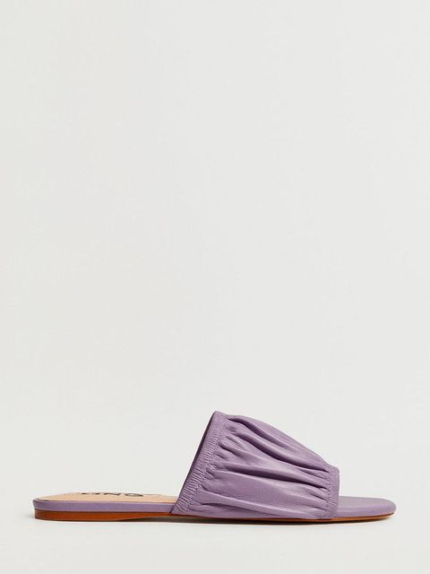 Mango - Klapki skórzane Puffy - zdjęcie produktu nr 1