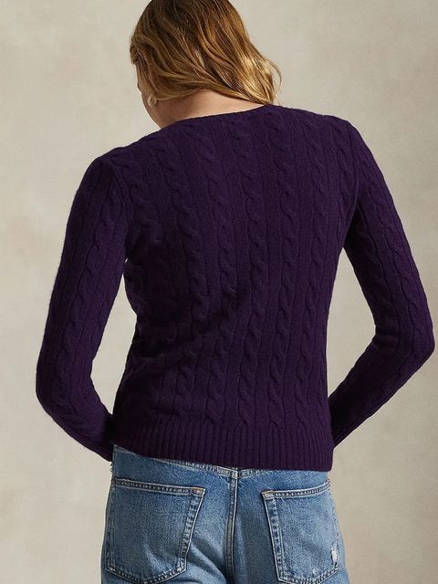 Polo Ralph Lauren sweter damski kolor fioletowy lekki 211971865