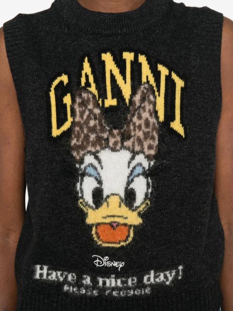 GANNI x Disney crew-neck vest - Grey