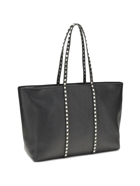 Valentino Garavani medium rockstud-embellished leather tote bag - Black - zdjęcie produktu nr 1