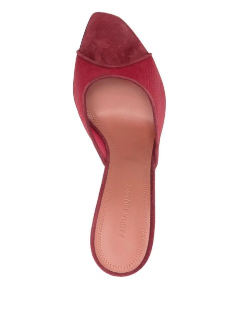 Amina Muaddi 95mm Alexia mules - Red