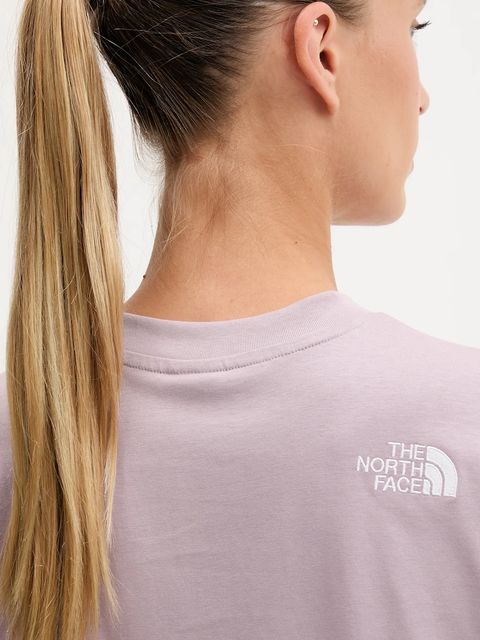 The North Face t-shirt bawełniany Essential damski kolor różowy NF0A87NQD2Q1