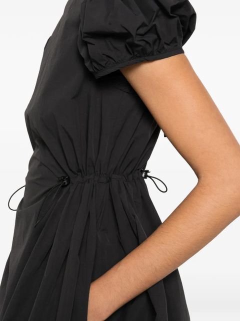 Cecilie Bahnsen puff-sleeve tie dress - Black