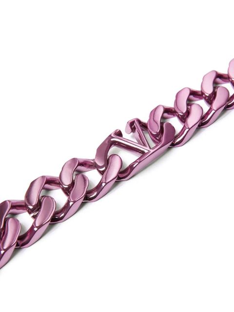 Valentino Garavani VLogo Signature curb-chain necklace - Pink