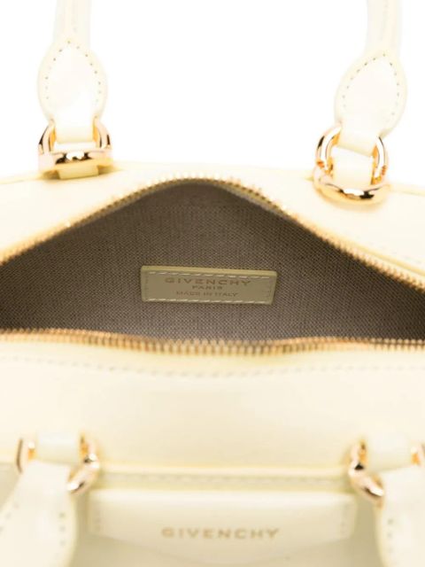 Givenchy mini Antigona top-handle calfskin tote bag - Yellow