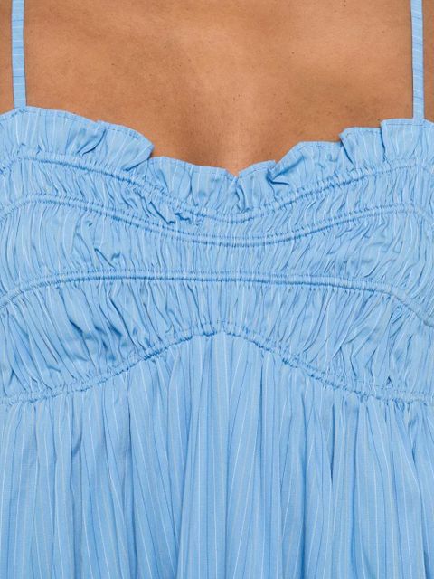 Faithfull the Brand Presa ruched-detail maxi dress - Blue