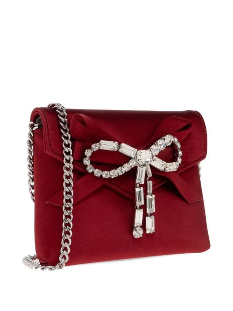 Jimmy Choo bow chain mini bag - Red