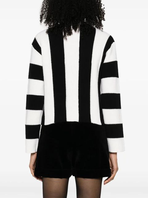 Valentino Garavani striped virgin wool jumper - Black - zdjęcie produktu nr 2