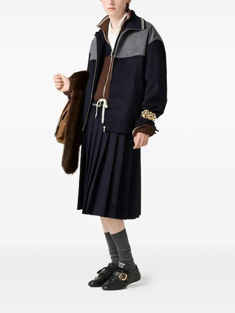 Miu Miu velour midi-skirt - Blue