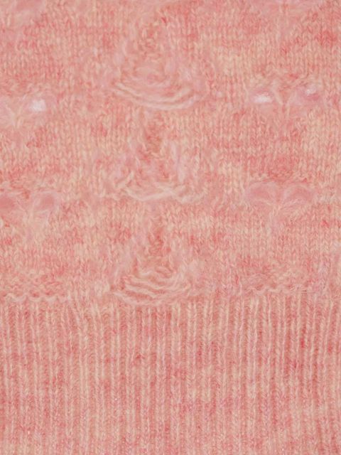 Cecilie Bahnsen Openwork knit sweater - Pink