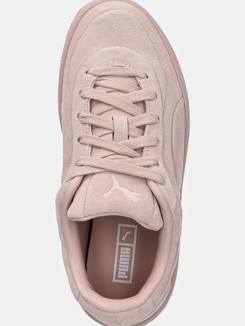 Puma sneakersy zamszowe CA Luxe Elevated damskie kolor różowy 401356