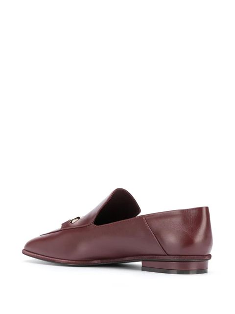 Ferragamo Gancini square-toe loafers - Red - zdjęcie produktu nr 2