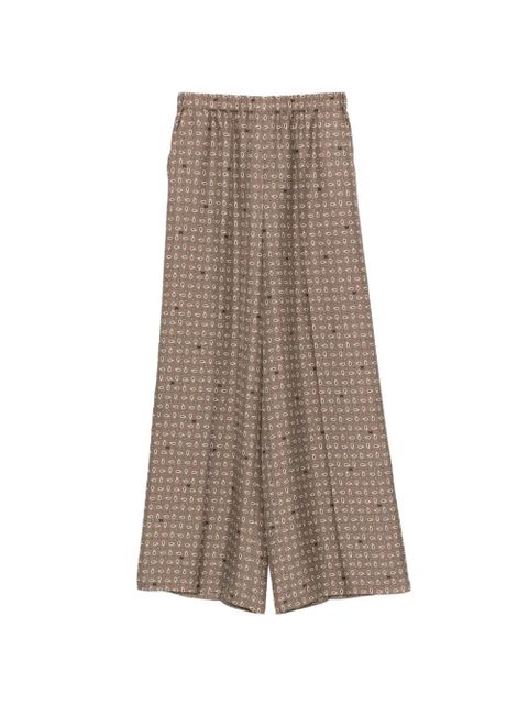 Max Mara Vischio patterned trousers - Brown - zdjęcie produktu nr 1