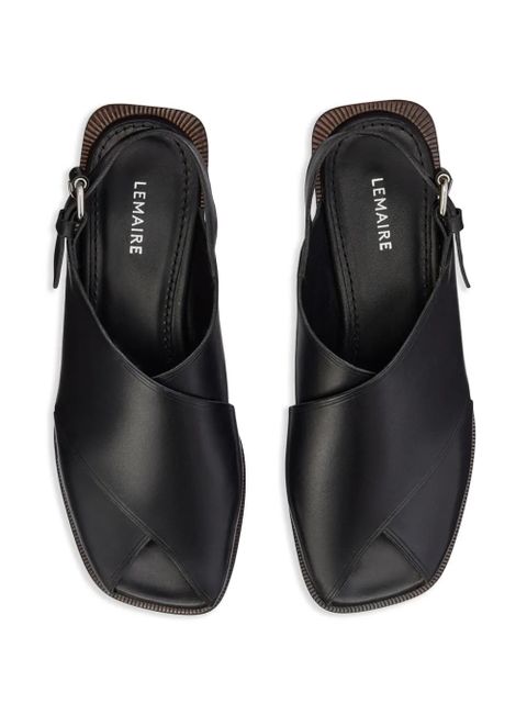 LEMAIRE Cross sandals - Black