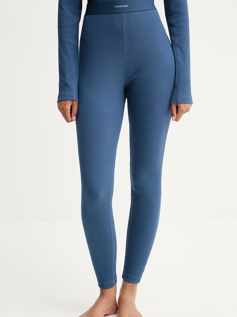 Calvin Klein Underwear legginsy lounge kolor granatowy gładkie 000QS7220E - zdjęcie produktu nr 1