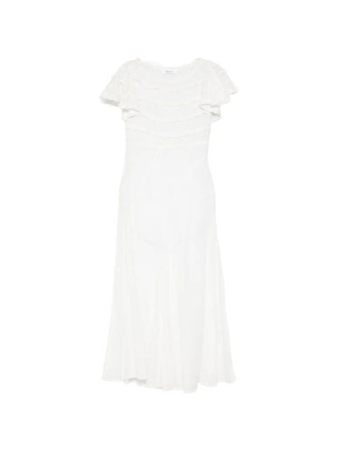 Gimaguas Mary ruffled midi dress - White - zdjęcie produktu nr 1